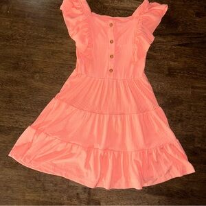 NWOT BTween Peach coral sundress size 6T